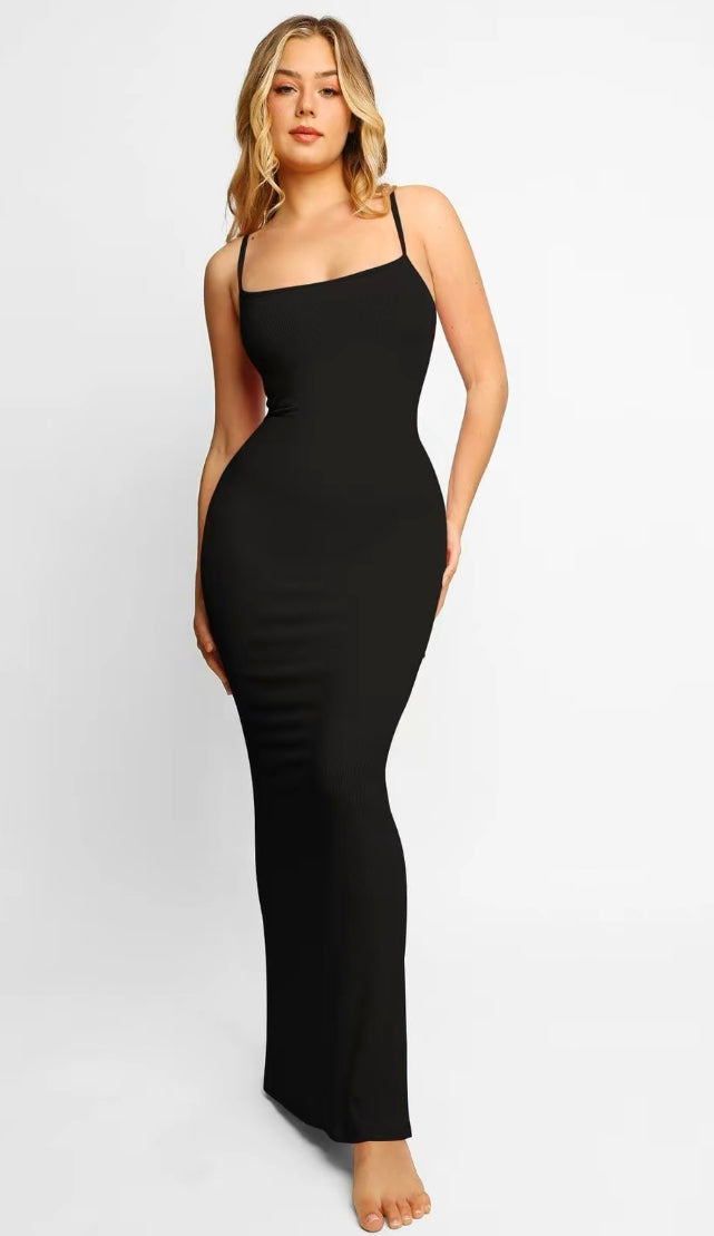 Popilush Built In Shapewear Maxi Lounge Dress – BODIED BY MISH