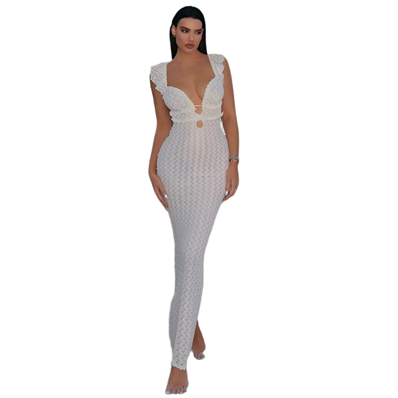 Summer Love Affair Maxi Dress| White