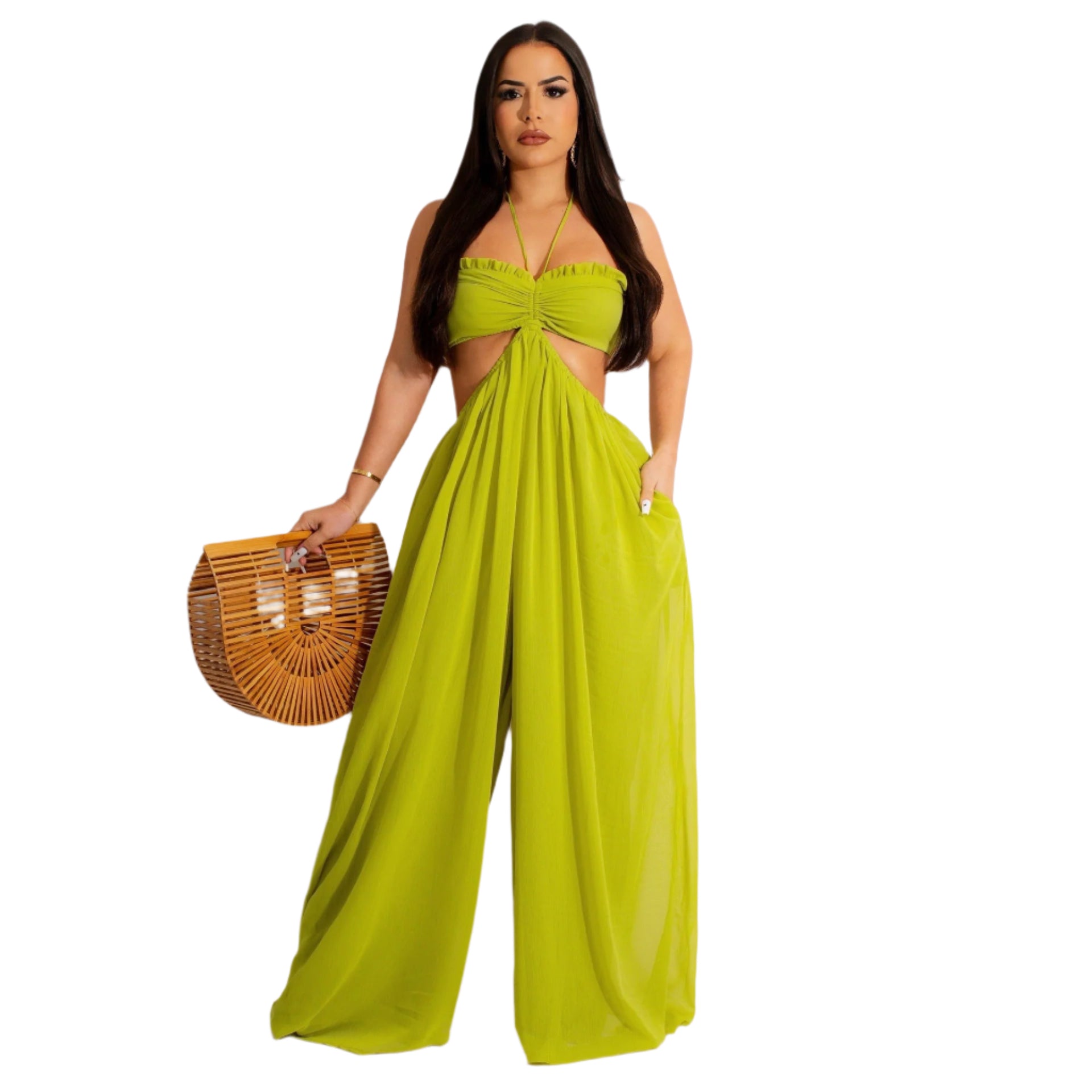 Masami Jumpsuit |Lime Green