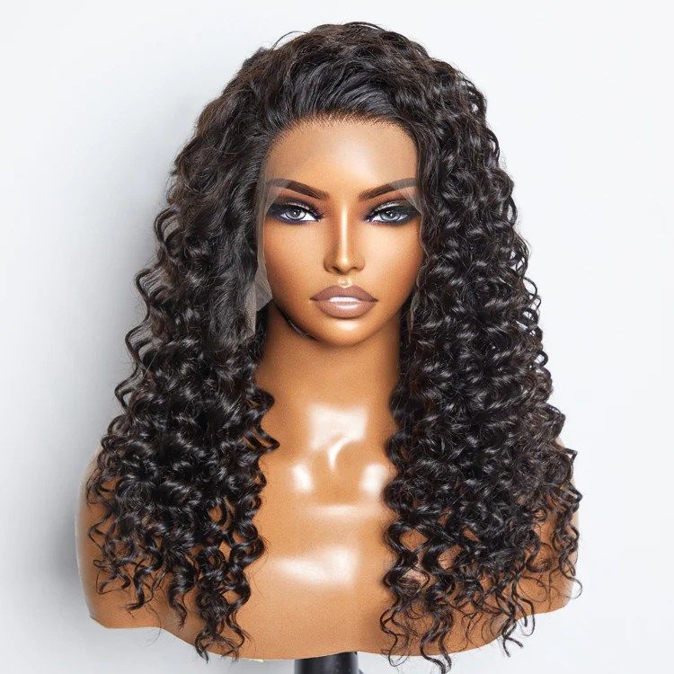 13x6 Deep Curl Wig RAW Brazilian (Transparent Lace Wig)