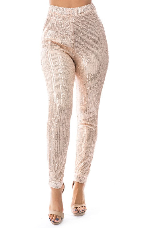 SEXY SEQUIN CASUAL PANTS