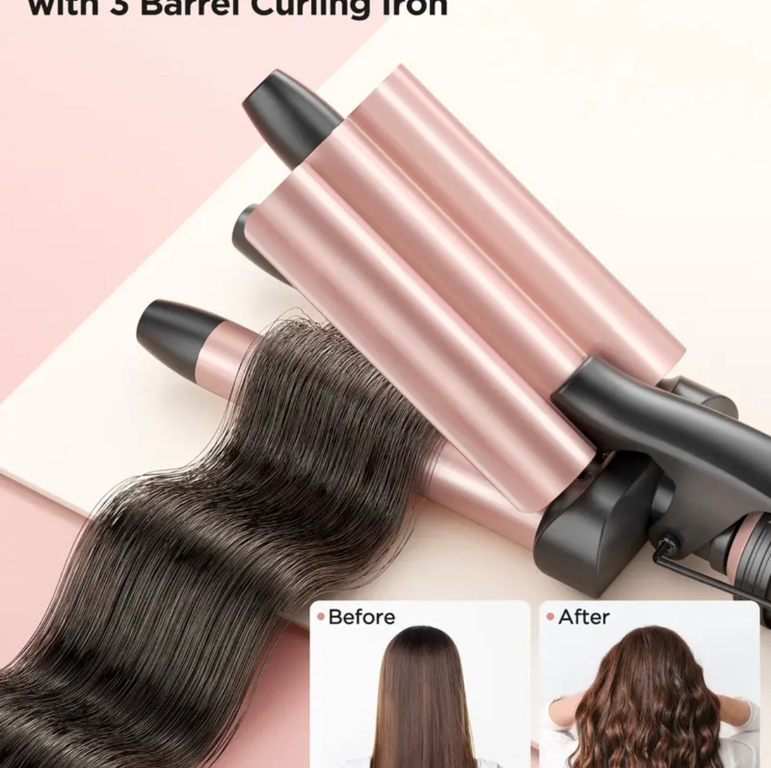 Wavytalk 5 in 1 Curling Iron Set 3 Barrel Curling Iron