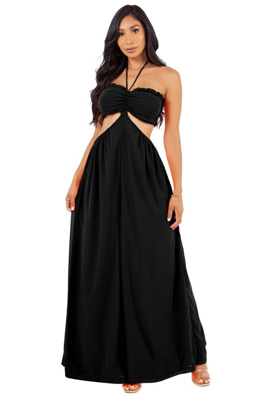 BEYONCÉ MAXI JUMPSUIT- BLACK