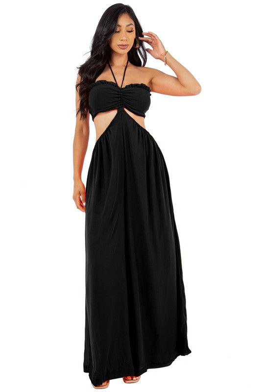 BEYONCÉ MAXI JUMPSUIT- BLACK