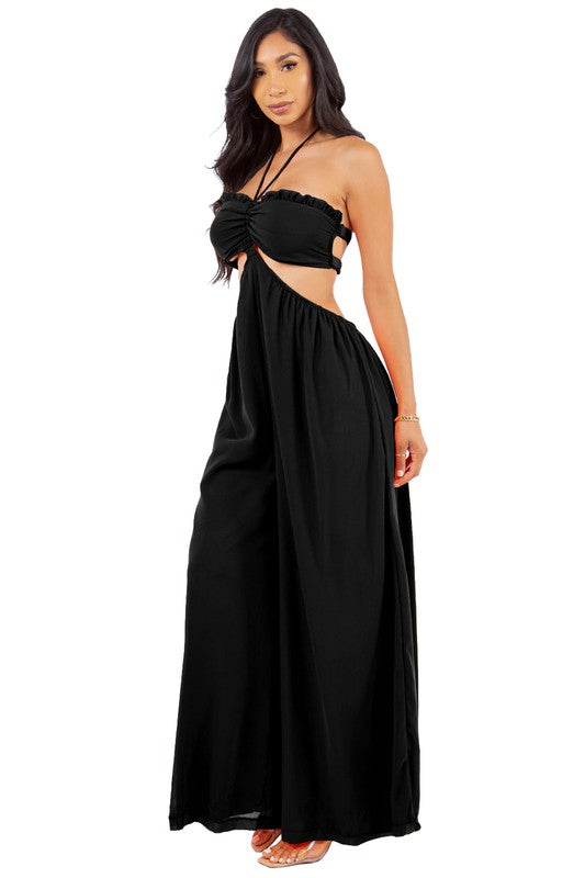 BEYONCÉ MAXI JUMPSUIT- BLACK