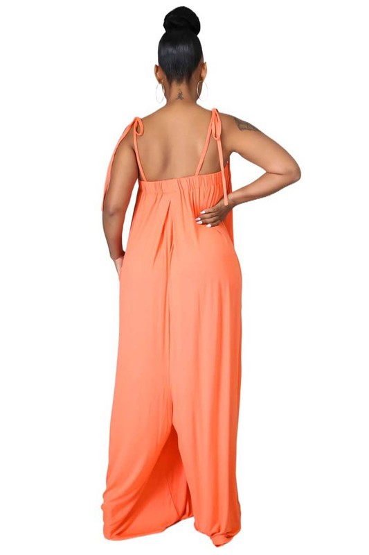 NICKI MAXI JUMPSUIT -BLACK