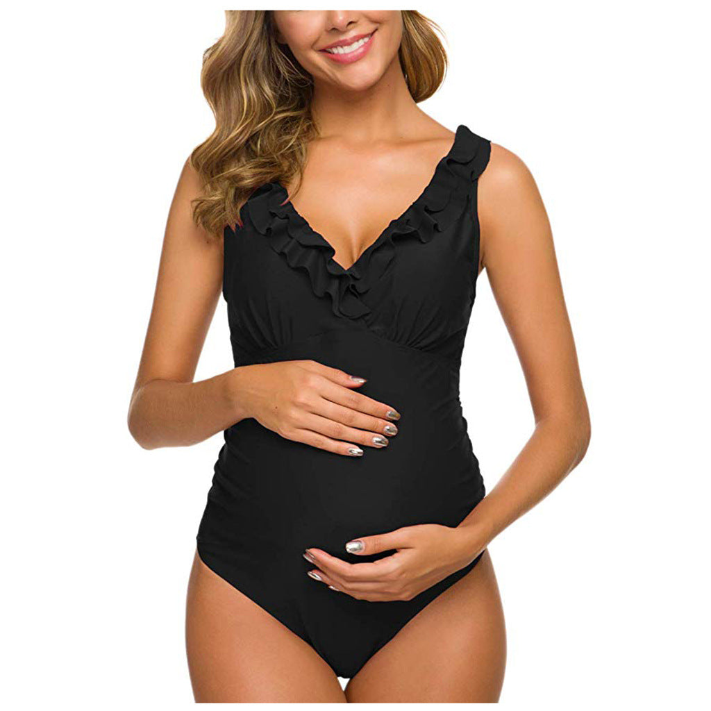 Pregnant women one-piece bikini