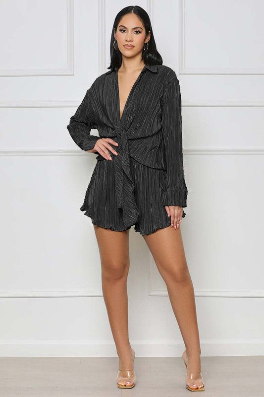 FENTY MINI SHORT SET-BLACK