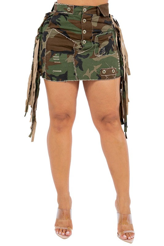 SEXY SPORT CAMOFLAGE SKIRT