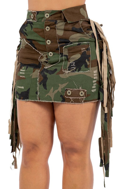 SEXY SPORT CAMOFLAGE SKIRT