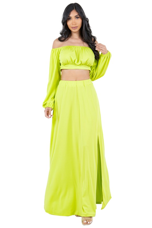 LEMON DROP MAXI DRESS SET