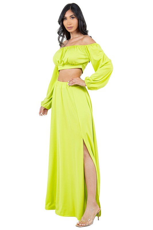 LEMON DROP MAXI DRESS SET