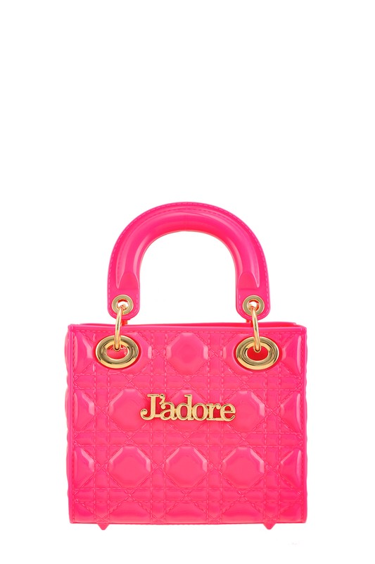 Square JADORE Accent Jelly Purse Flap Bag