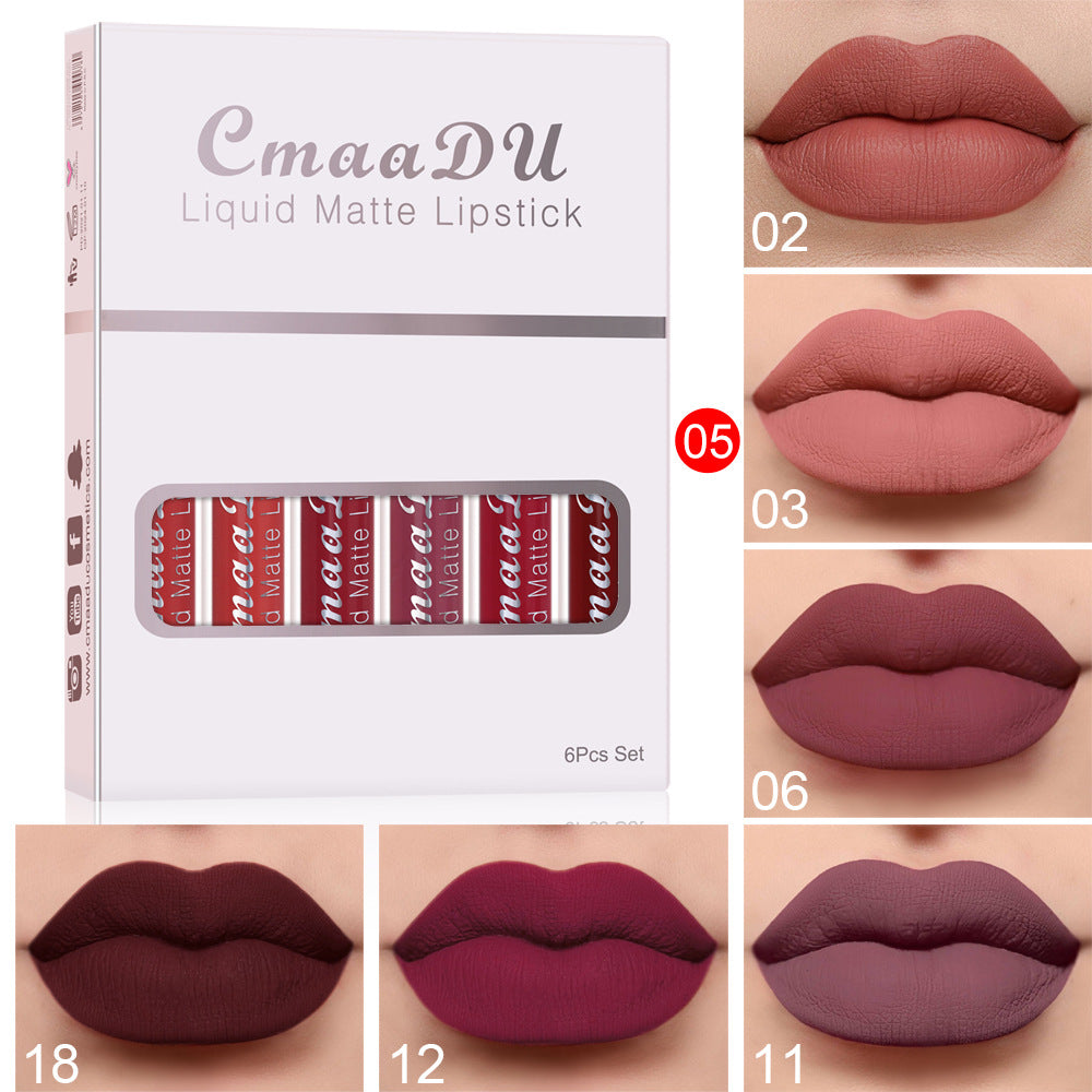 Matte Lipstick 6 Boxes Of Lip Gloss