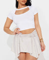 Keisha Crop Top - White