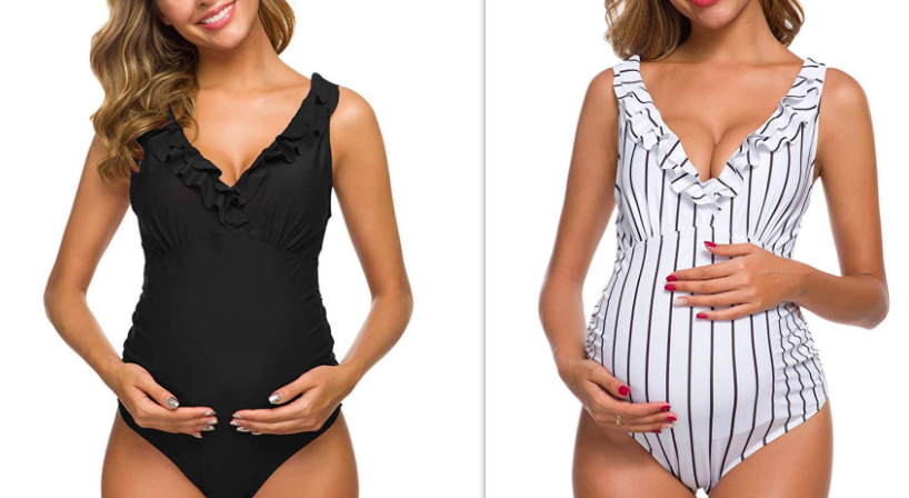 Pregnant women one-piece bikini