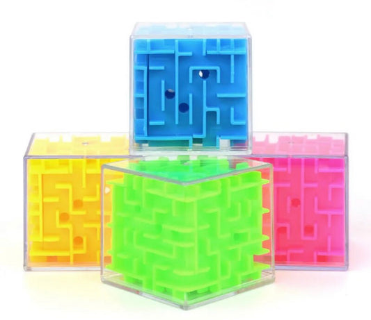 3D Maze Magic Cube Transparent Six-sided Puzzle Speed Cube Rolling Ball