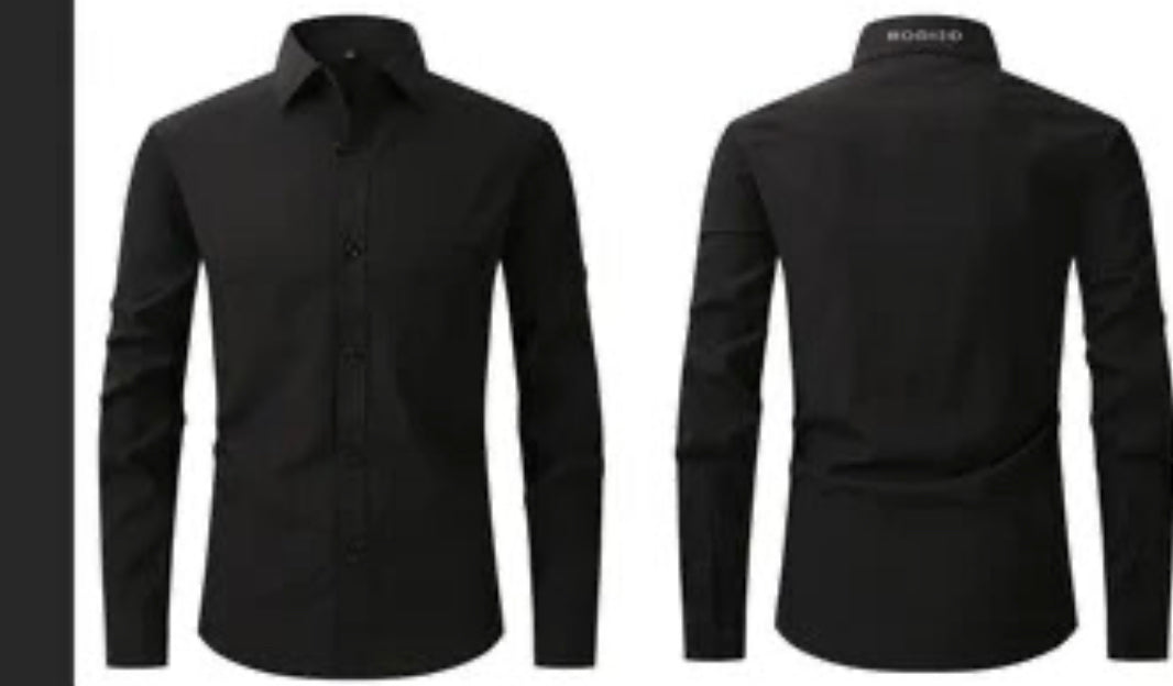 BODIED DRESS SHIRT-BLACK