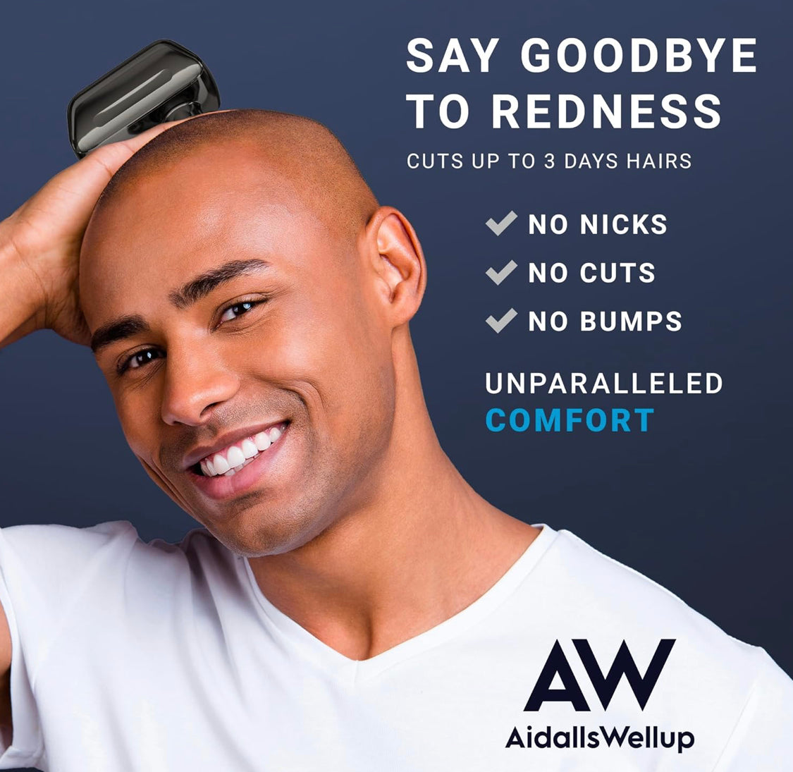 AidallsWellup Head Shavers for Bald Men: Waterproof Bald Head Shavers for Men - Close Shaving Bald Head Shavers for Men Skull - Electric Head Shaver