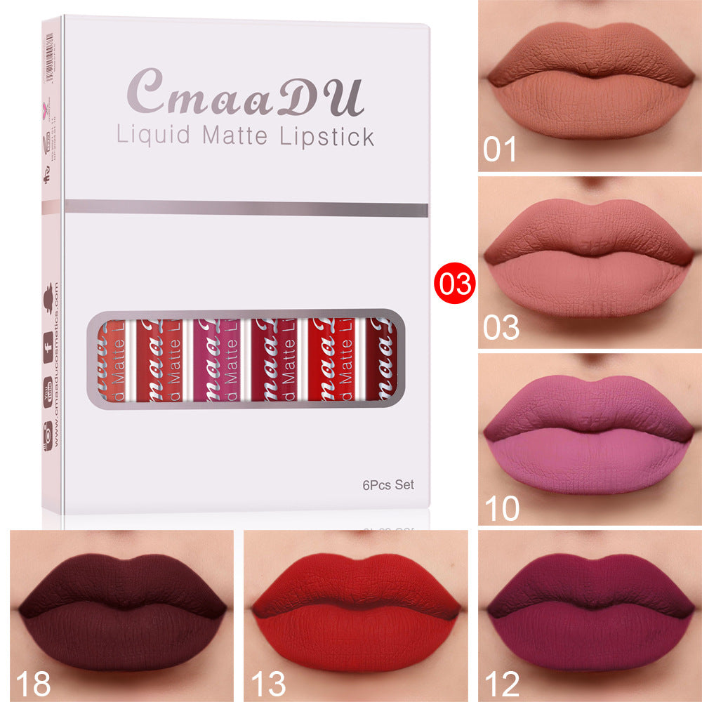 Matte Lipstick 6 Boxes Of Lip Gloss