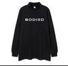 BODIED MEN Mock Neck T-Shirt - BLACK