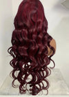 13x4 Burgundy 99J Body Wave RAW Brazilian (HD Lace Frontal Wig)