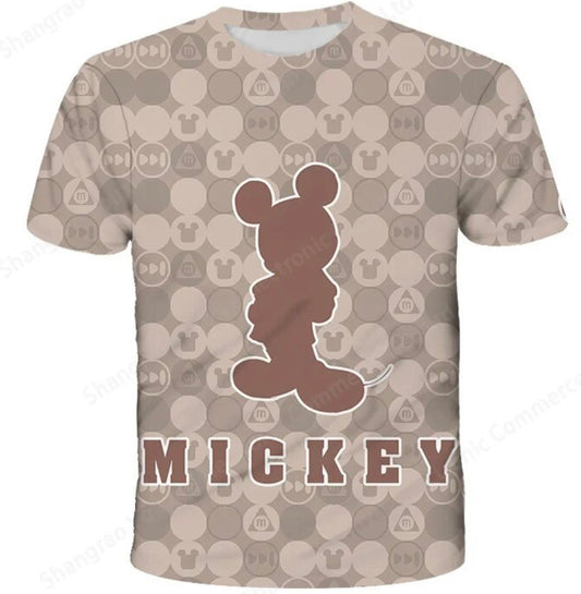 3D MICKEY MOUSE T-SHIRTS-BROWN