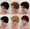 SHORT CURLY WIG 100% human hair wig