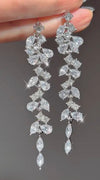 Zircon Drop Earring -Sliver