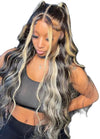 BLONDE HIGHLIGHT BODY WAVE WIG GLUELESS