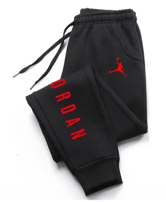 Jordan Essentials Men's Fleece Pants - BLACK RED