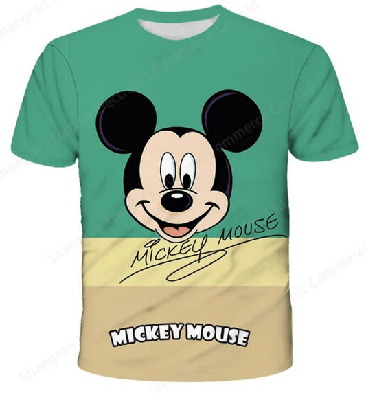 3D MICKEY MOUSE T-SHIRTS -GREEN