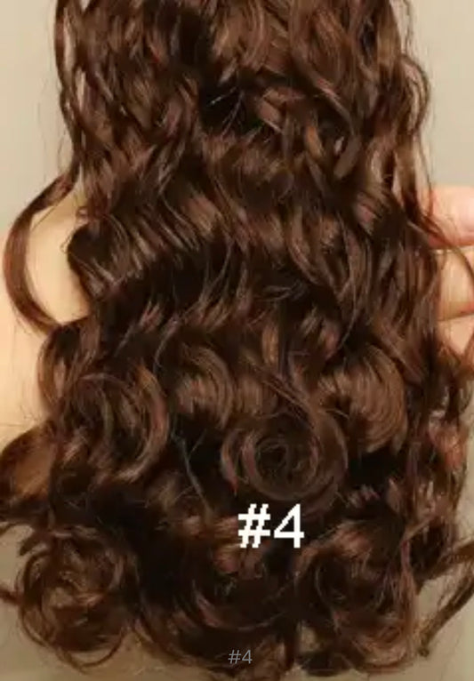 Natural Brown  Color Loose Deep Wave Bulk Human Braiding Hair 20” 3 pieces