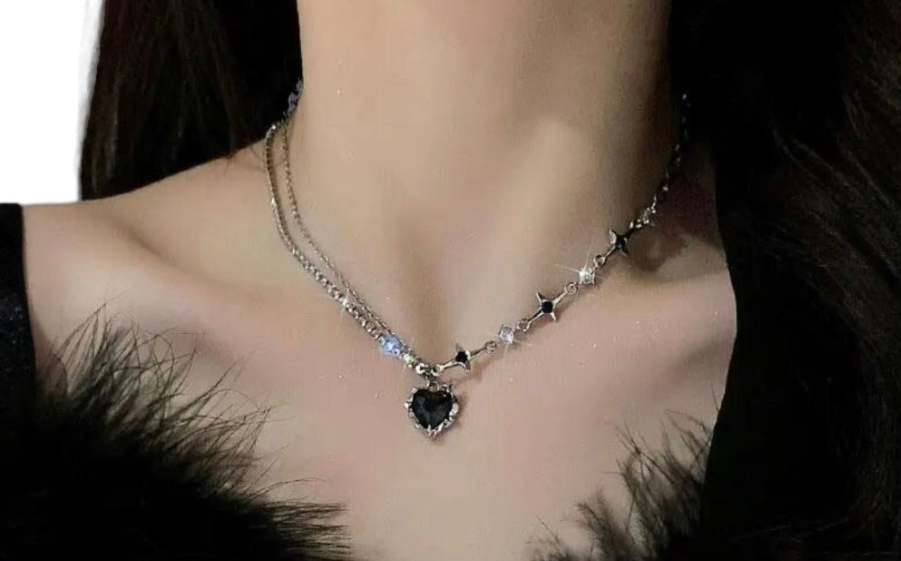 Crystal Heart Pendant Necklace