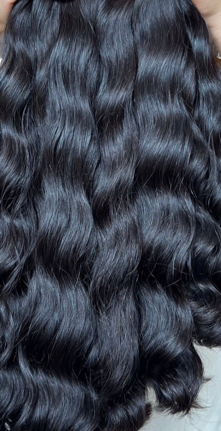 3 BUNDLE DEAL Raw Cambodian Natural Wave Weft