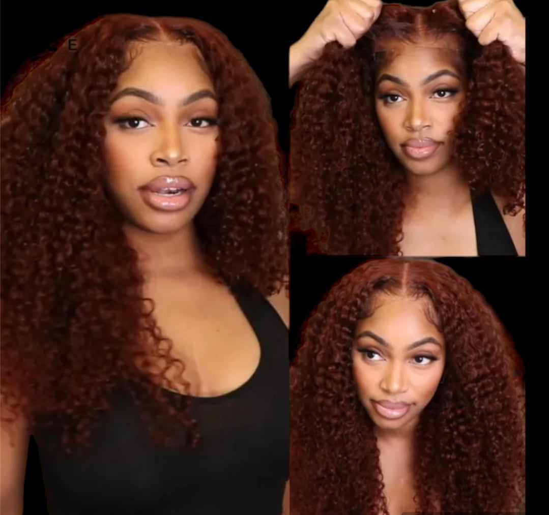 Jerry Curly Pre-Cut Lace Wig Glueless Lace Front Human Hair With Bleached Knots Wear Go Glueless Wig Human Hair
