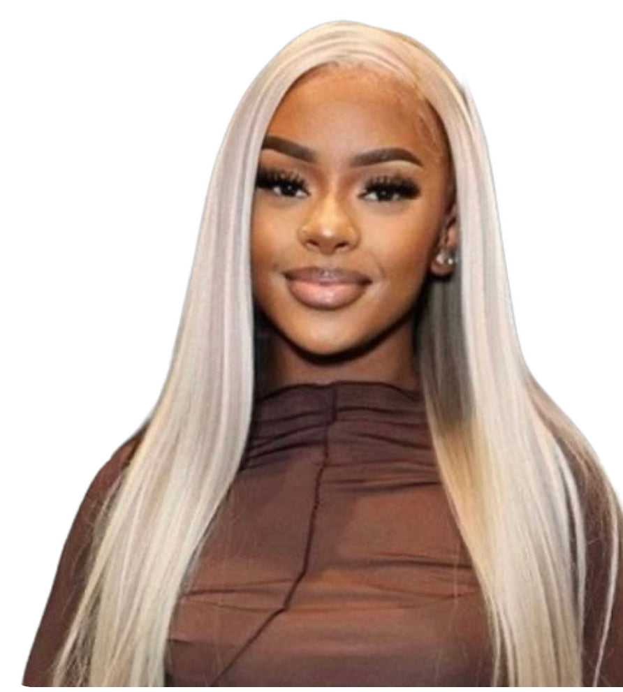 GLUELESS WEAR GO WIGS - #P18/613 LIGHT BLONDE WIG WITH BROWN HIGHLIGHTS