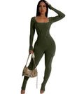 CARGO JUMPSUIT-GREEN