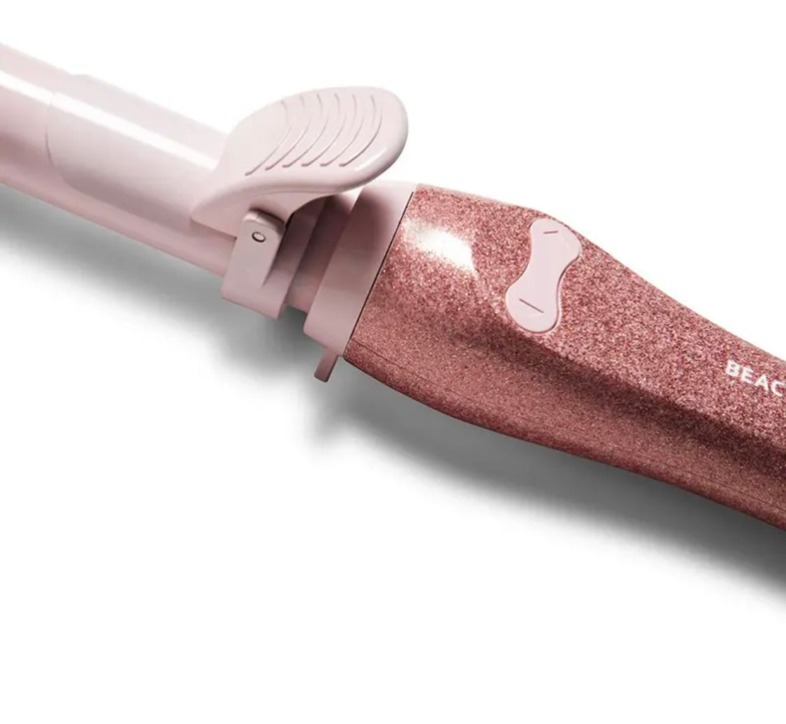Beachwaver B1 Rotating Curling Iron | Pink Glitter