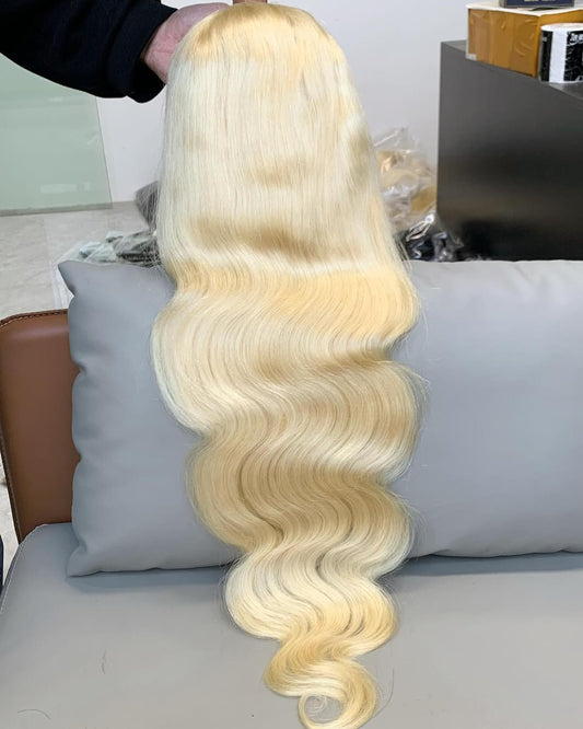 Raw Platinum Blonde Full (HD Lace) Body Wave Wig