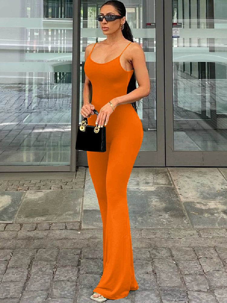 Up At Dawn Jumpsuit| Orange