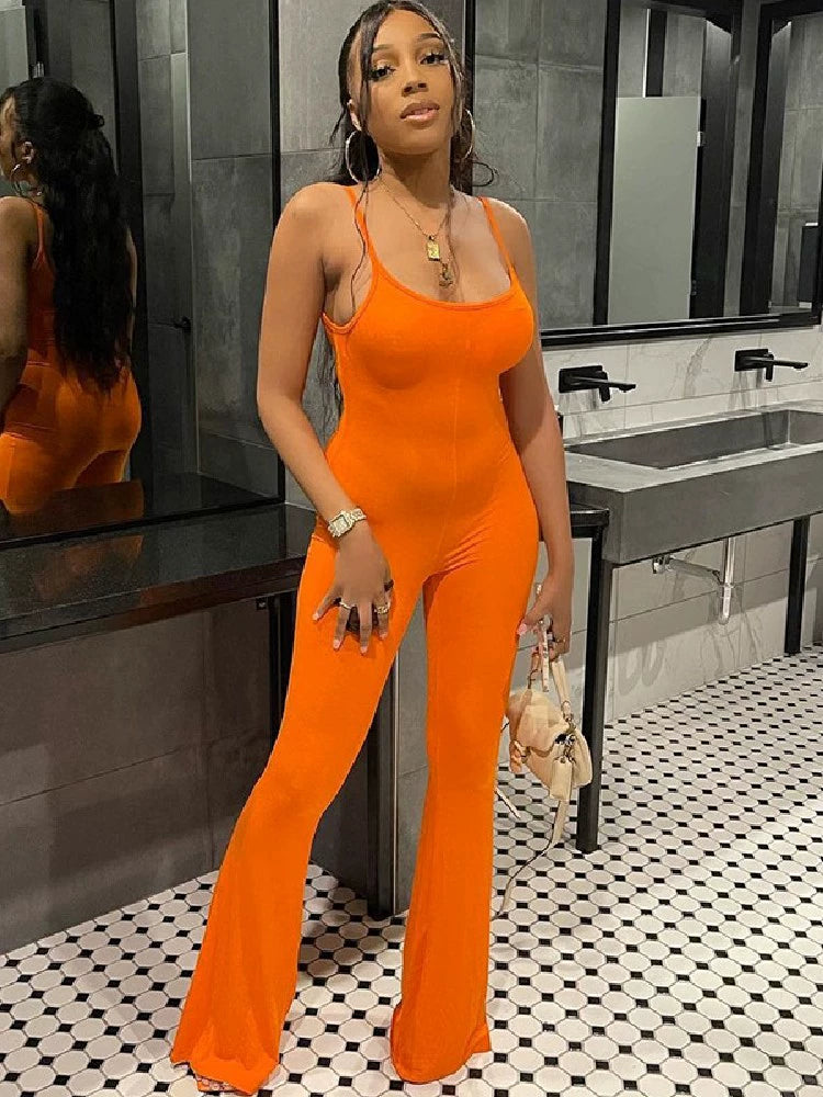 Up At Dawn Jumpsuit| Orange