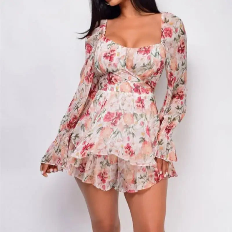 Caught In The Sun Romper| Pink/Combo
