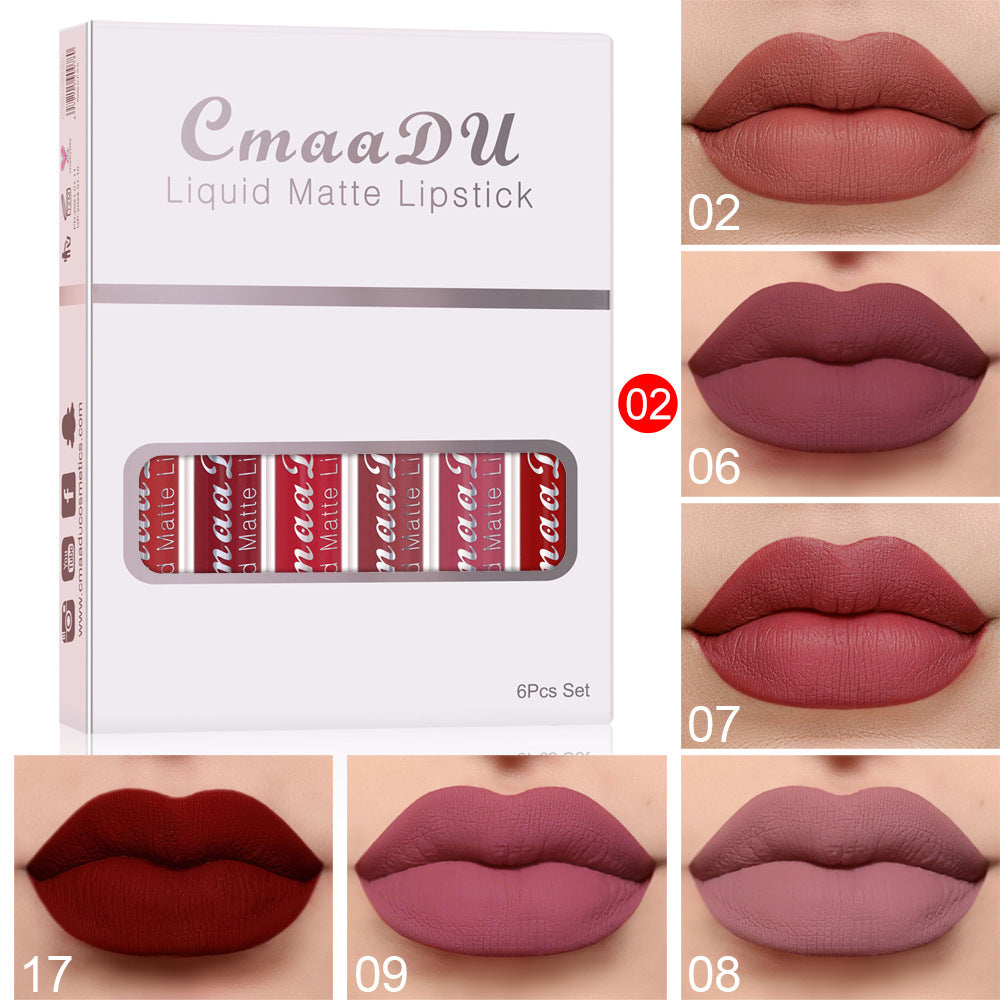 Matte Lipstick 6 Boxes Of Lip Gloss