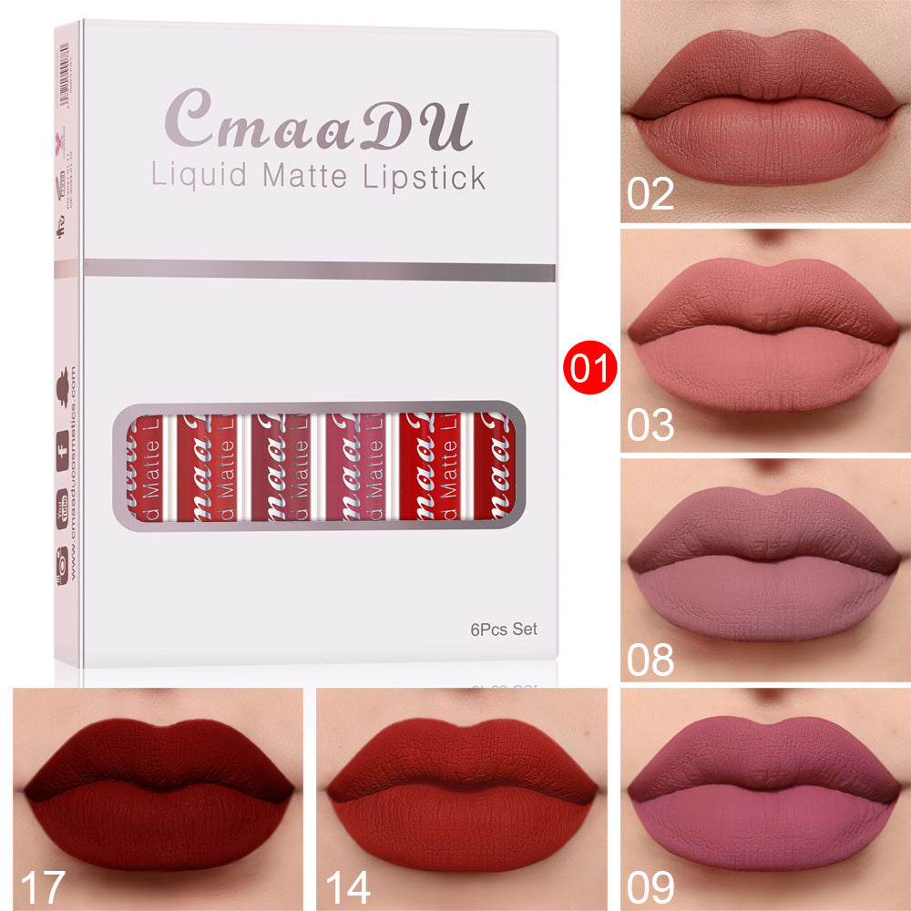 Matte Lipstick 6 Boxes Of Lip Gloss