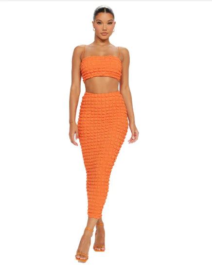 Textured Two Piece Set