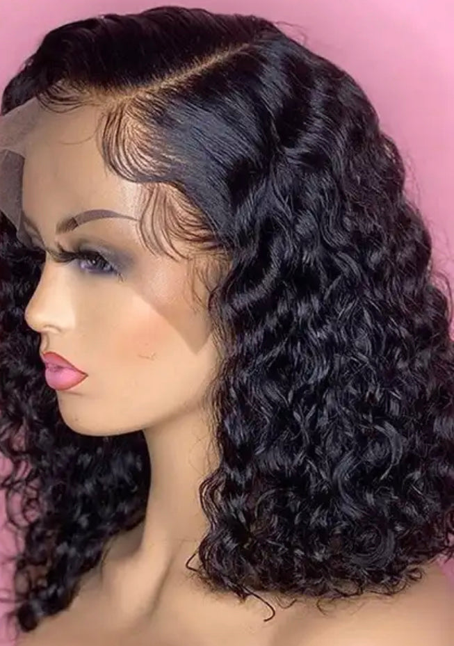 CURLY SHORT BOB WIGS