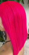 HOT MAGENTA PINK BOB WIG